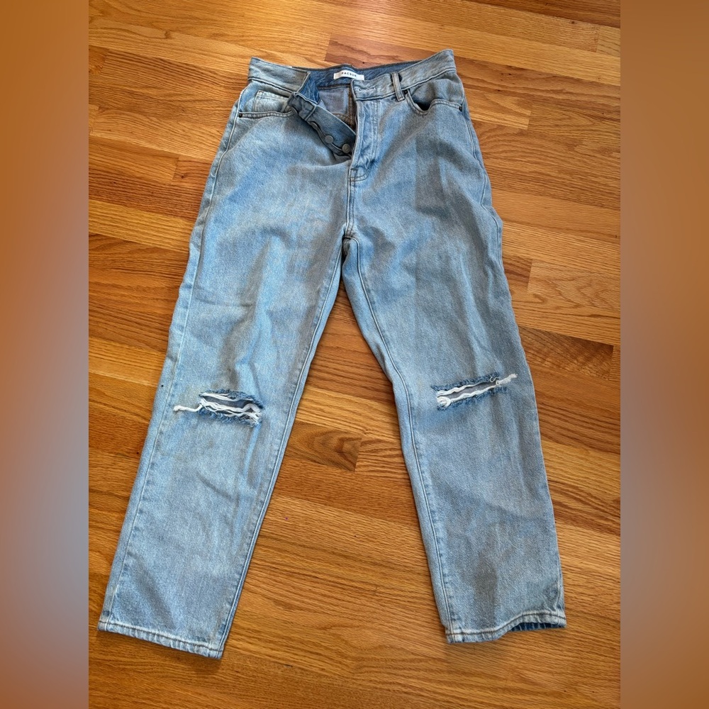 PacSun Light Blue Distressed Skinny Jeans for Men